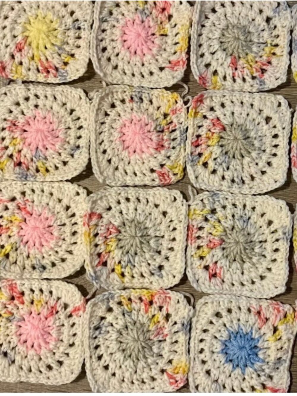 20 Handmade Starburst Squares - Speckled Mixed Colors DIY Fashion & Home